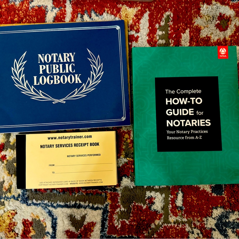 New never used notary books